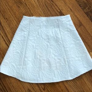 Zara white flare mini skirt